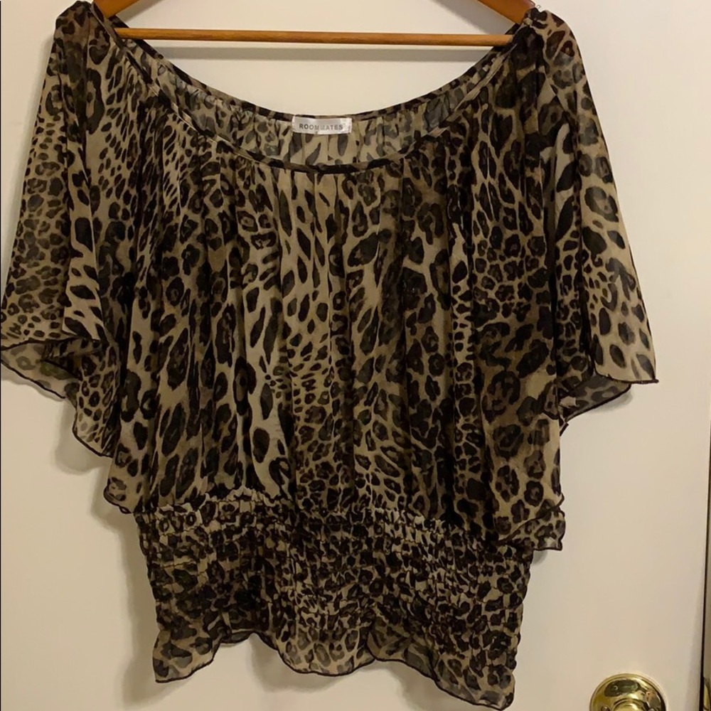 Leopard print blouse